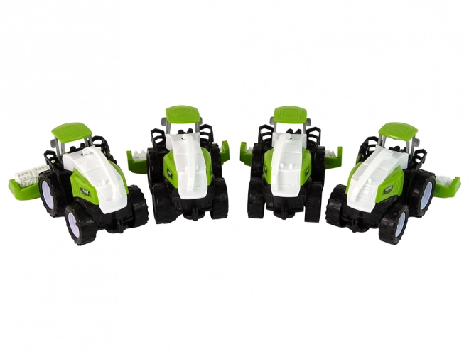 Green Farm Toy Tractors Set