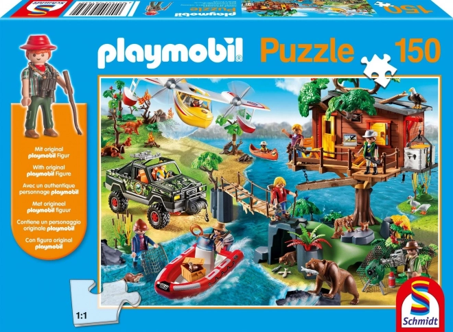 Playmobil Treehouse Puzzle with Adventurer Figure