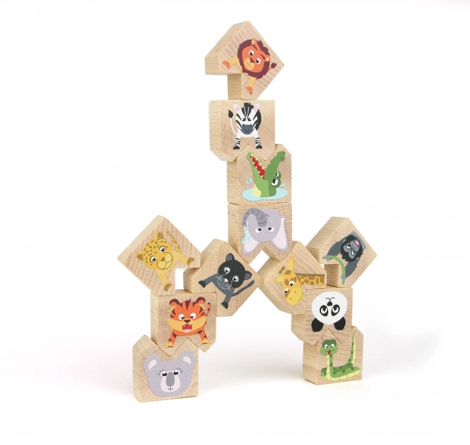 Milaniwood Wooden Balancing Wild Animals Game