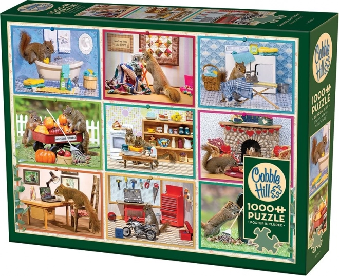 Puzzle Veverky Doma 1000 Pezzi Cobble Hill
