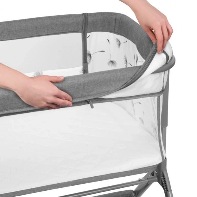 Leonie Plus Gray Crib with Rocking Function