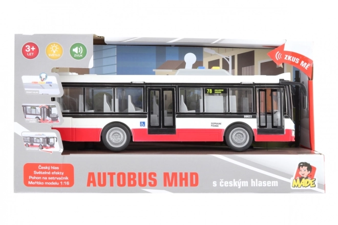 Czech Speaking Friction Bus Toy