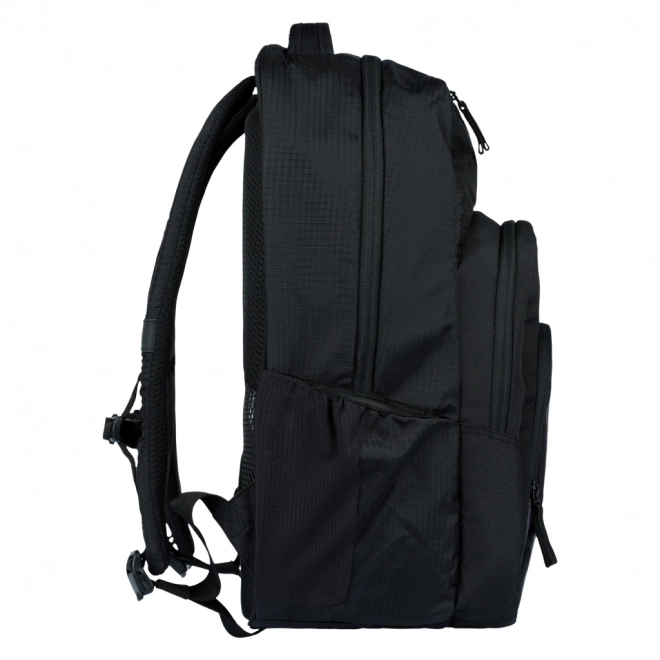 baagl set nero con tre articoli: zaino, astuccio e sacca