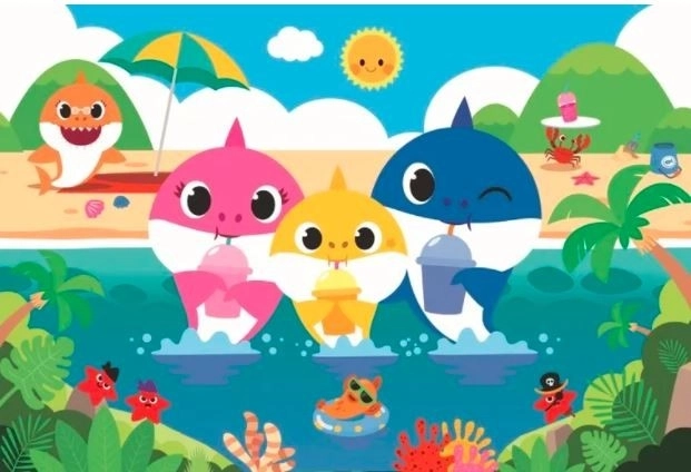 Trefl Puzzle Baby Shark Family on Vacation