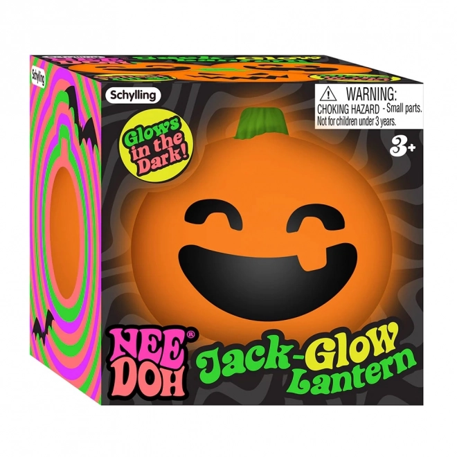 Schylling NeeDoh Glow in the Dark Halloween Pumpkin