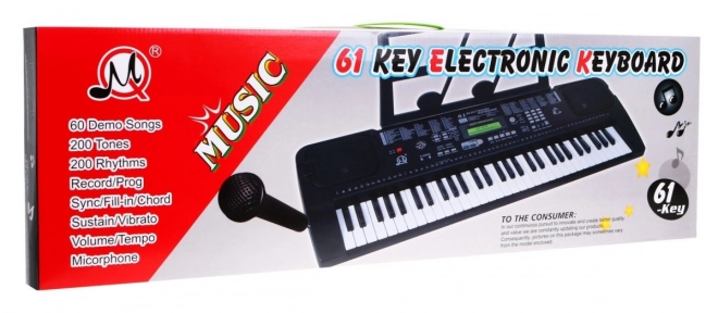 Children's Musical Keyboard with Microphone 5+