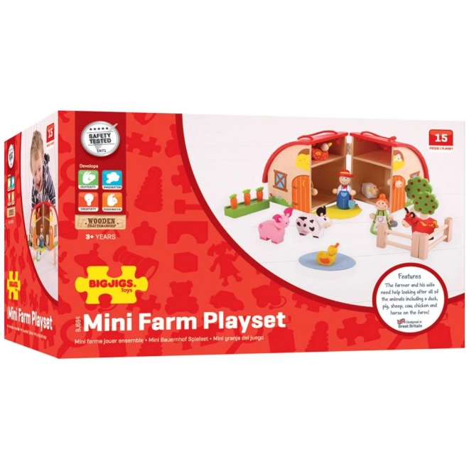 Farm Play Set in Suitcase