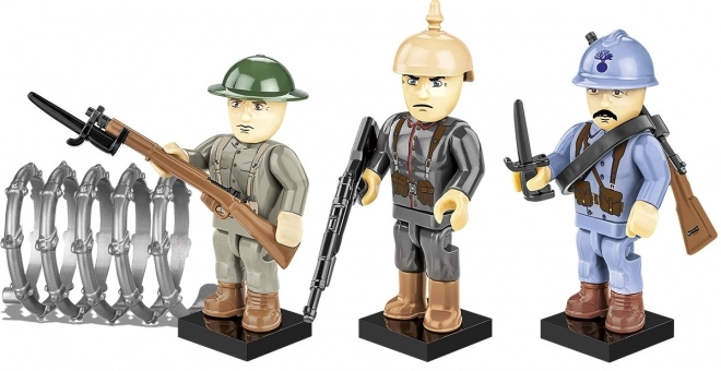 Great War Building Blocks Set with 3 Soldier Figures