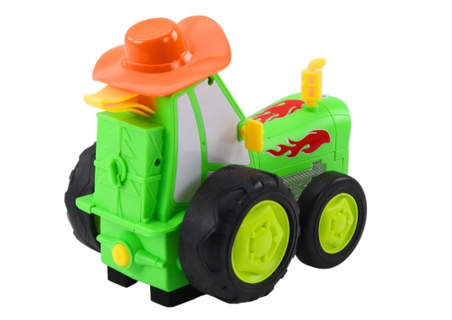 Remote Control Jumping Tractor - Green