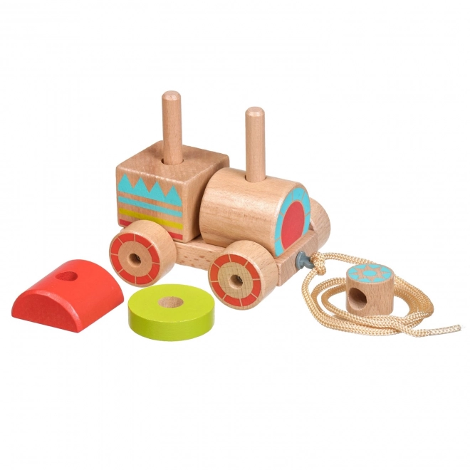 Lucy & Leo Wooden Pull-Along Train Puzzle