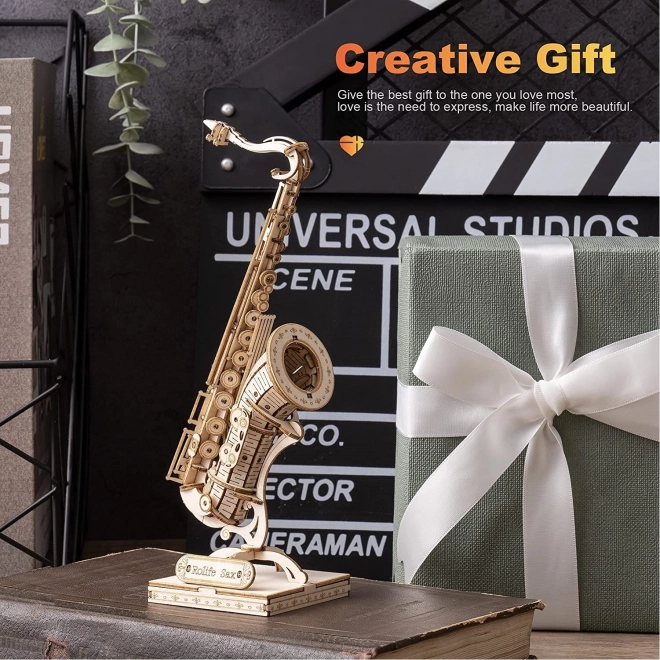 Wooden 3D Puzzle Saxophone