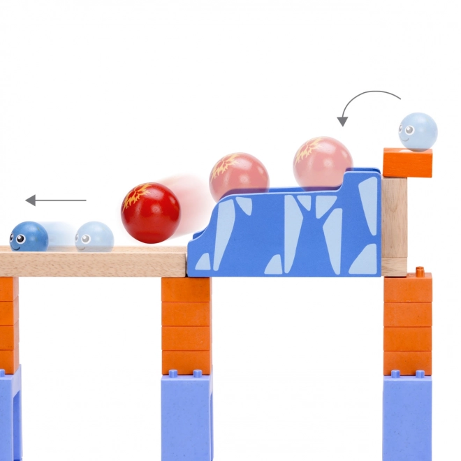 Wonderworld Wooden Marble Run - Sprinting Balls