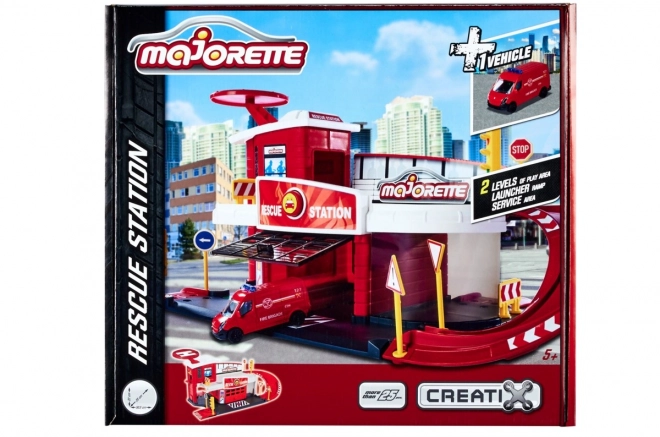 Majorette Creatix Rescue Station with Vehicle