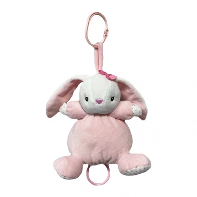 Sound Toy - Bunny 17 cm Pink and White