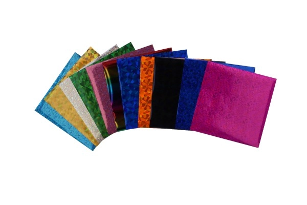 12 farbige Klebefolien