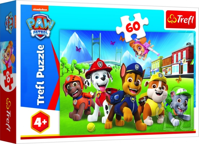 Puzzle with 60 Pieces Paw Patrol Meadow Scene