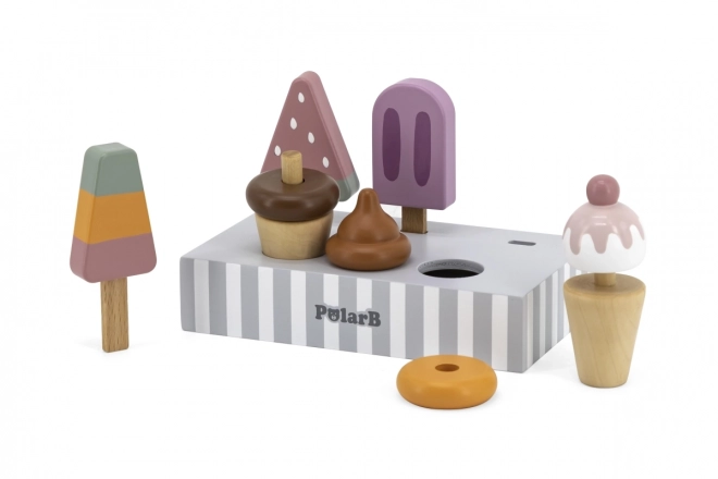 Wooden Ice Cream Set