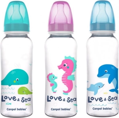 Canpol babies lahev s potiskem Love & Sea – 250ml