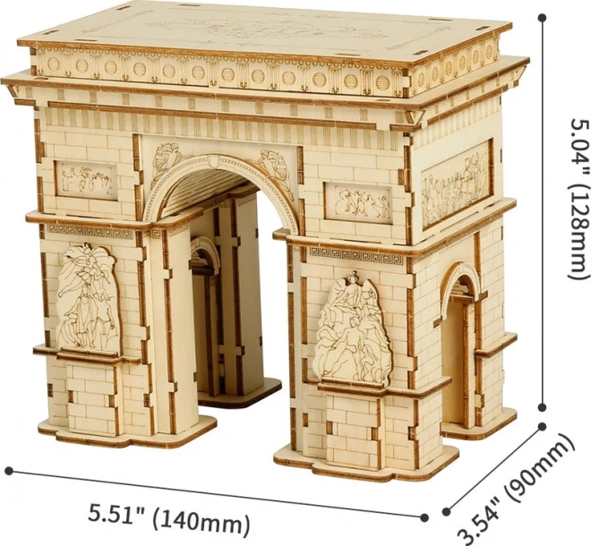 Robotic Wooden 3D Puzzle Arc de Triomphe