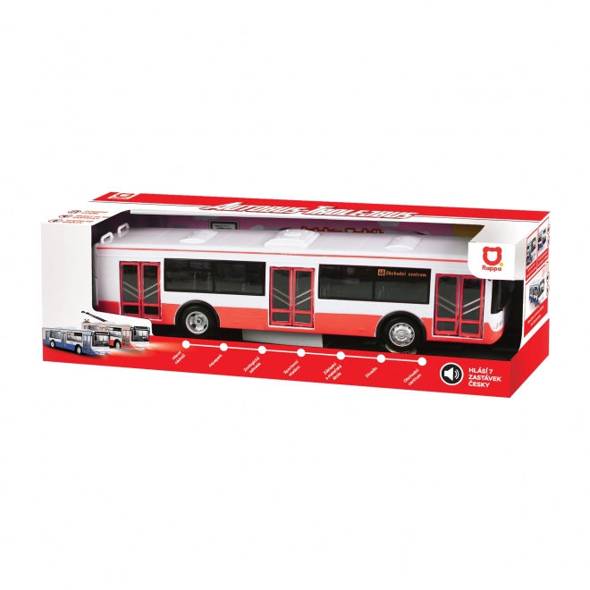 Czech Speaking Toy Bus 28 cm