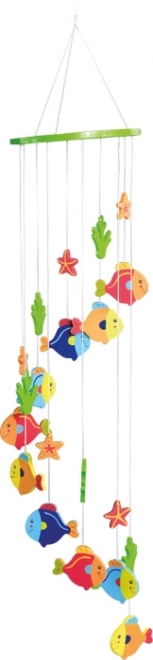 Small Foot Wooden Hanging Fish Decor