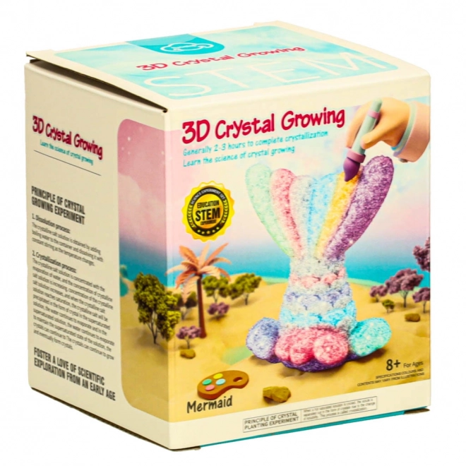 Mermaid Tail Fairy Crystal Growing Kit with Accessories