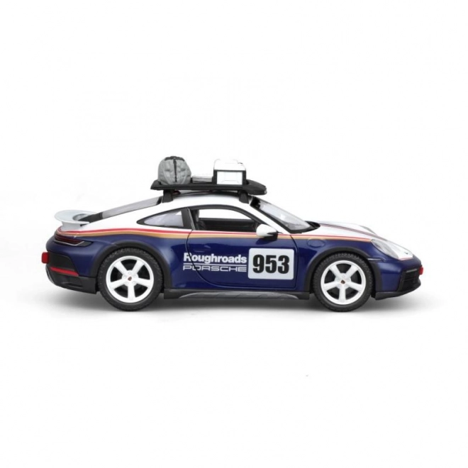 Bburago Porsche 911 Dakar Blue Model Car