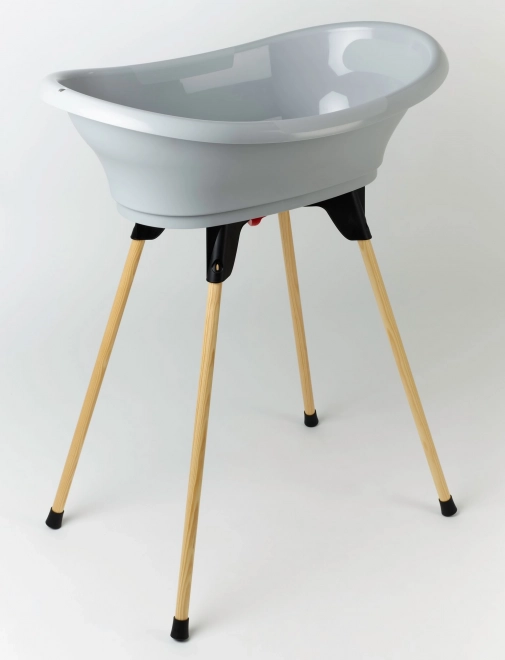 Vasco Baby Bath and Stand Set in Grey Charm