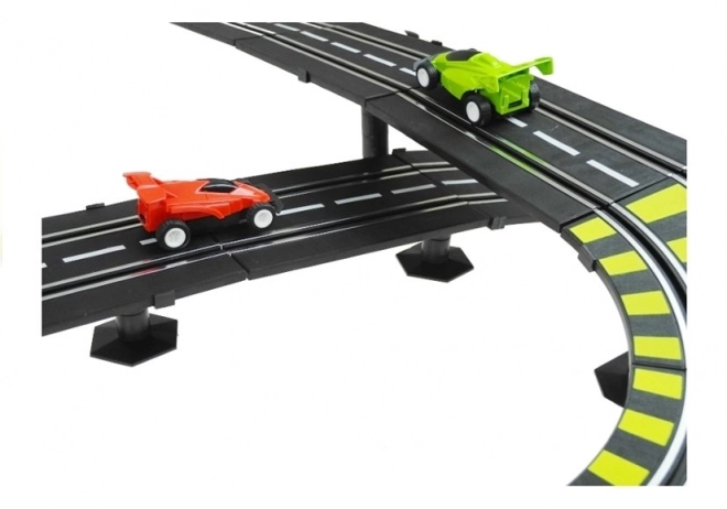 Racing Track Set with Cars and Power Supply