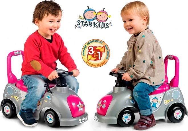 Chicos Ride-On Toy Star Kids 3-in-1 Pink