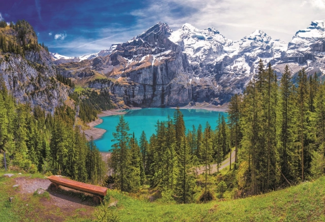 Lake Oeschinen Alps Switzerland Puzzle