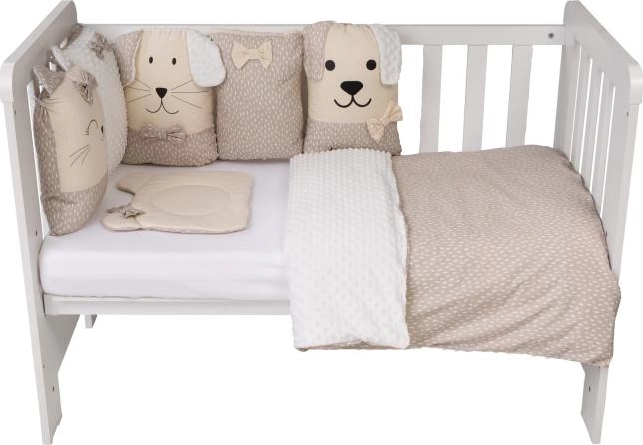 Bubaba Crib Bedding Set Sleep Guardian 12-Piece Beige