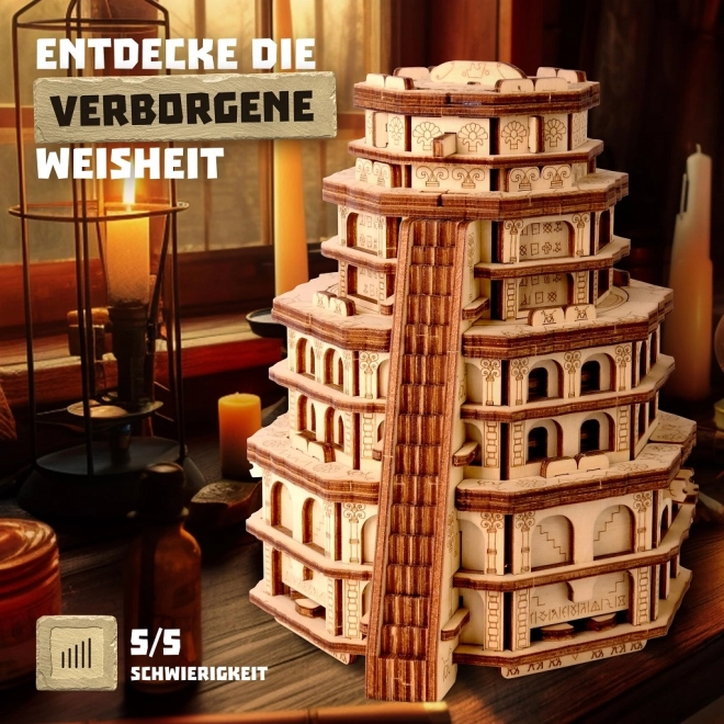 Quest Tower Wooden Puzzle by EscapeWelt