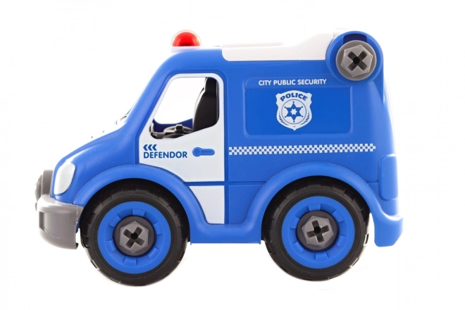 Screw-Assembly Remote Control Police Car