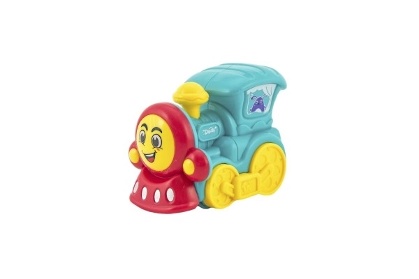 Colorful Plastic Train for Toddlers with Pullback Motor