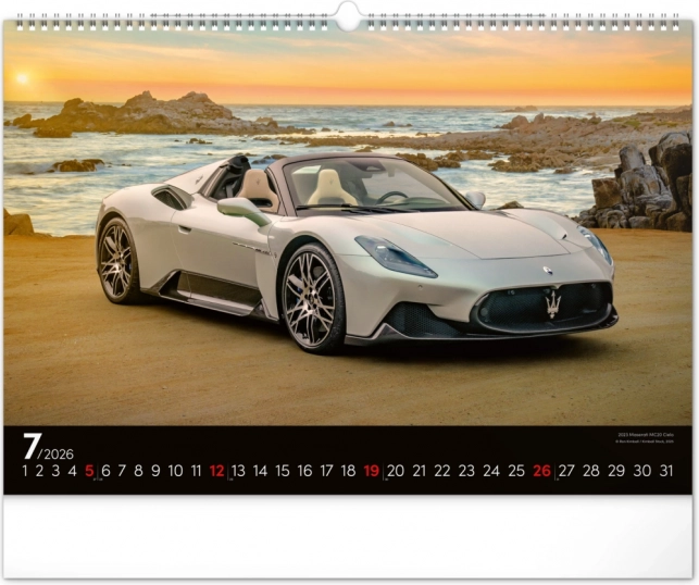 Wall Calendar Fast Cars 2026