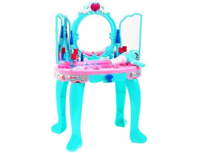 Charming Vanity Table with Mirror and Accessories for Girls