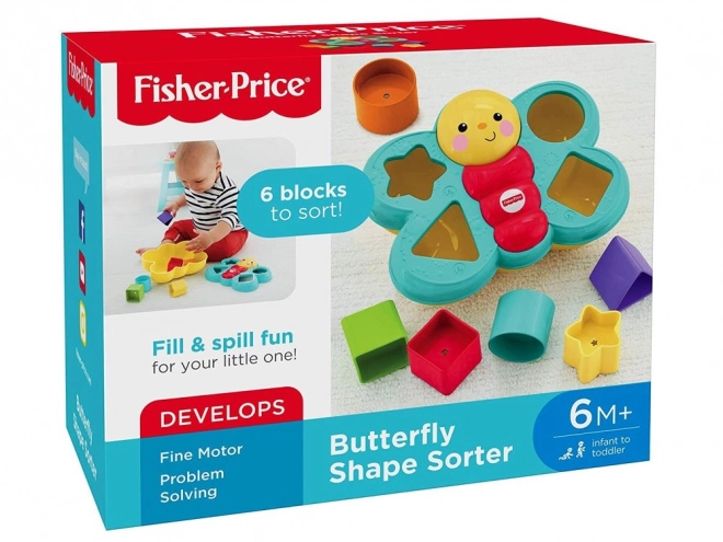 Colorful Butterfly Shape Sorter Toy