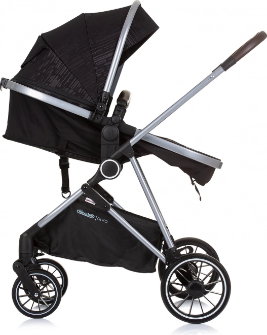 Chipolino stroller aura 2-in-1 obsidian silver