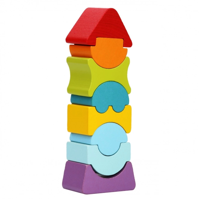 Cubika Balancing Tower Wooden Puzzle Set