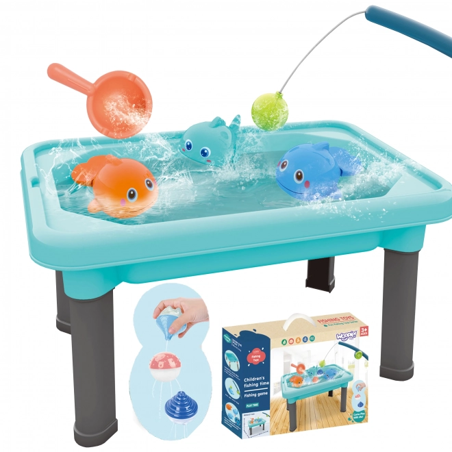 Woopie 3-in-1 Water Table Sandbox Fishing Game Playset