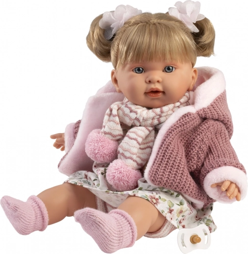 Realistic Doll Llorens Alexandra with Sounds, Soft Body, 42 cm
