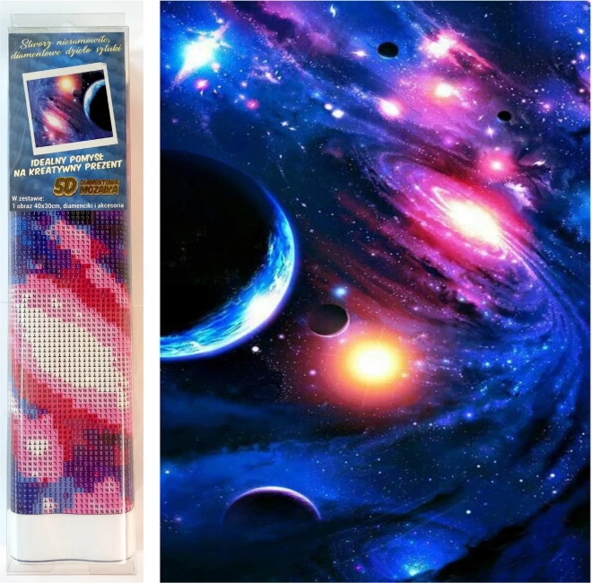 Diamond Painting Kit Space 30x40cm