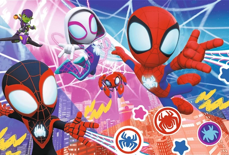 Puslespil Spidey: heltemodige eventyr 60 brikker
