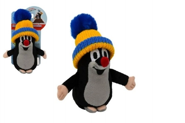 Little Mole Plush with Blue and Yellow Hat