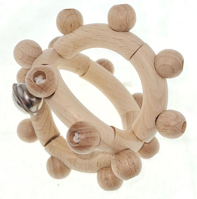 Wooden Baby Rattle with Bell