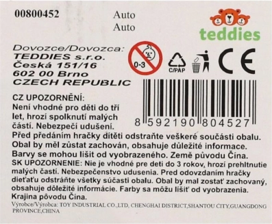 Macchinina da corsa a carica manuale 10 cm
