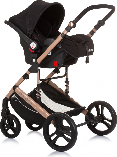 Chipolino stroller Amore 2-in-1 Jungle – Obsidian, Gold