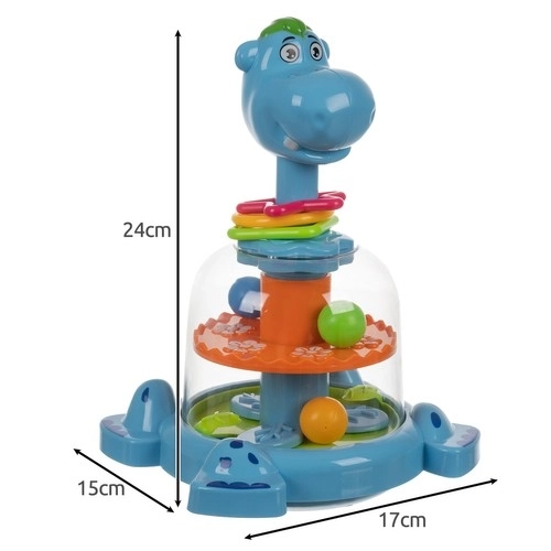 Spinning Top Carousel with Hippo and Balls