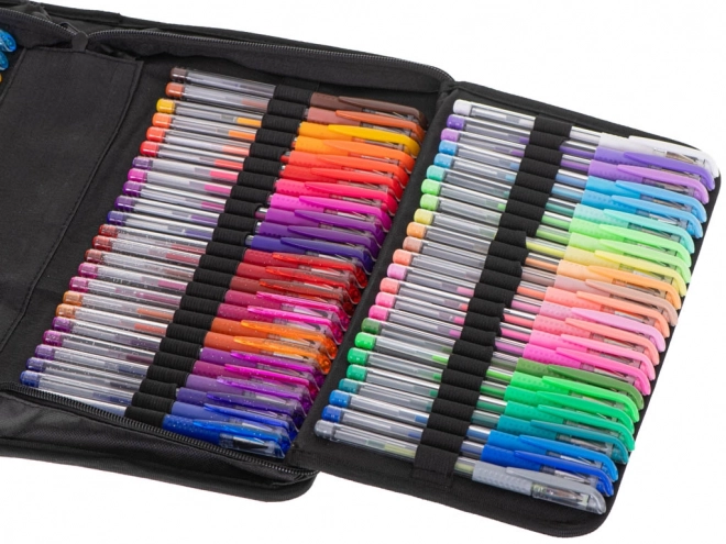 Colorful Gel Pens Set in Case - 120 Pens + 120 Refills